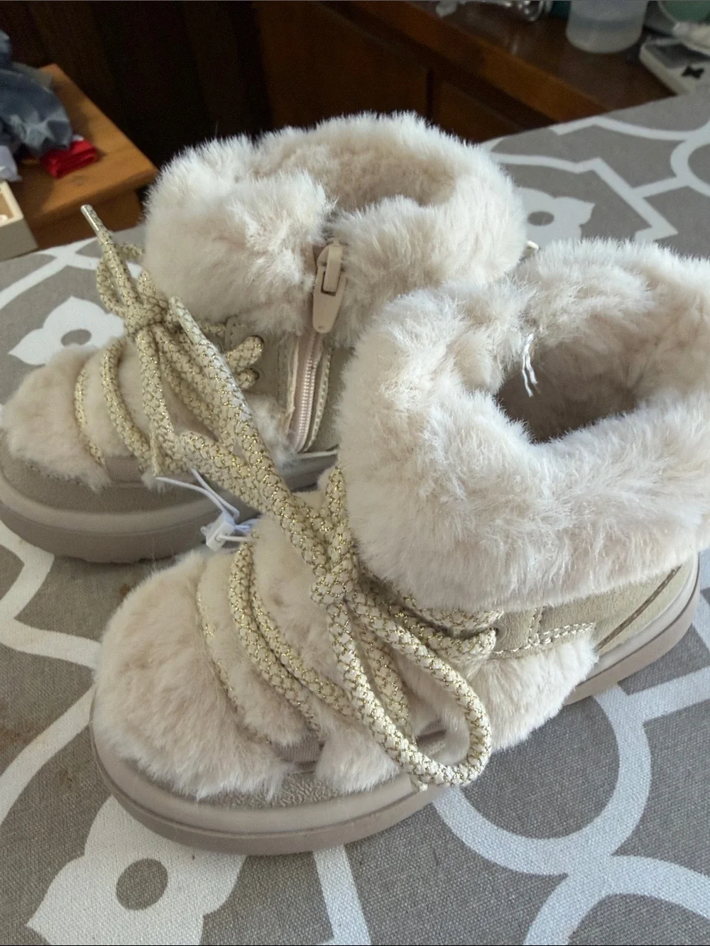 Zara plush faux
